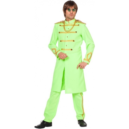 Déguisement Beatles vert sergent Pepper pour homme - costume années 60 