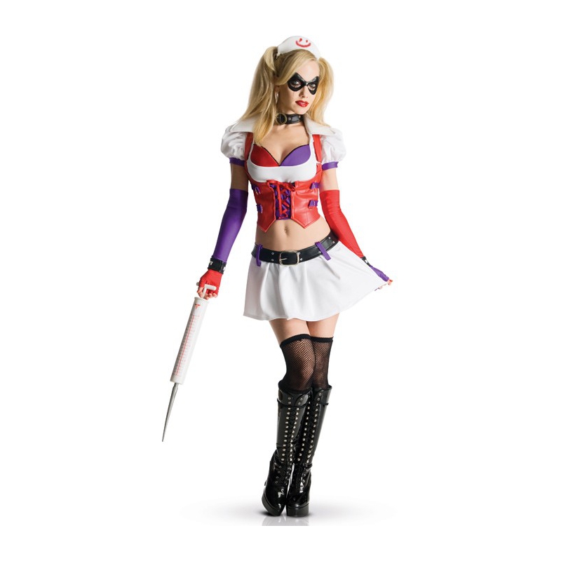 Déguisement Harley Quinn pour femme - personnage jeu video Batman Arkham City
