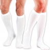 Paire de chaussettes blanches 70 deniers, idéale pour accessoiriser un déguisements de marquis