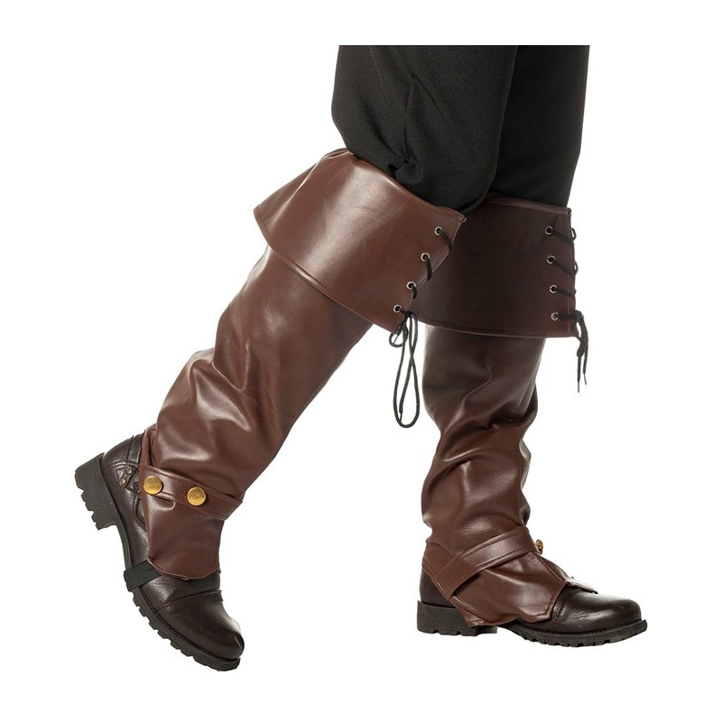 Sur-bottes marron luxe