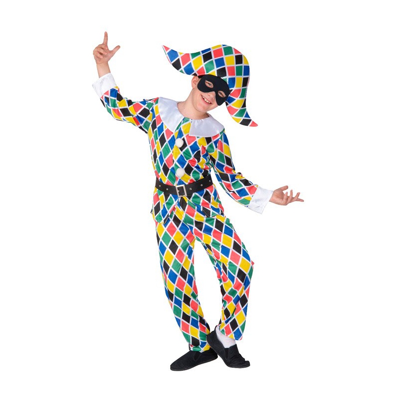 Déguisement Arlequin pour enfant, un costume original et coloré idéal pour le Carnaval