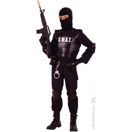 Déguisement d'agent du commando SWAT ou FBI pour garçon de 5 à 13 ans