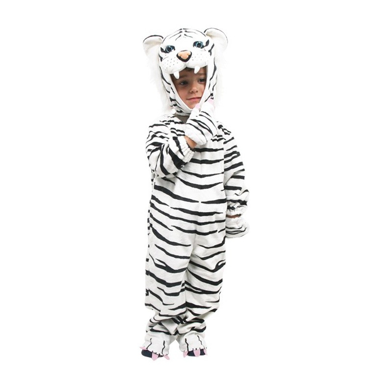 Costume de tigre blanc pour enfant de 2 à 3 ans - costume animal 