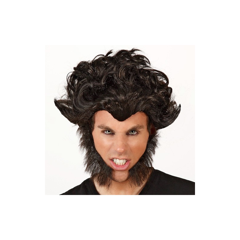 Perruque de loup garou pour homme, incarnez une monstrueuse créature d'halloween