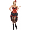 Déguisement de danseuse burlesque rouge et noir BZ233S Déguisement de danseuse burlesque rouge et noir BZ233S