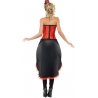Robe cabaret rouge et noire, déguisement burlesque pour femme - Western & French cancan Robe cabaret rouge et noire, déguisement burlesque pour femme - Western & French cancan