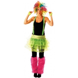 Tutu vert fluo, un accessoire idéal pour vos soirées sur le thème des années 80