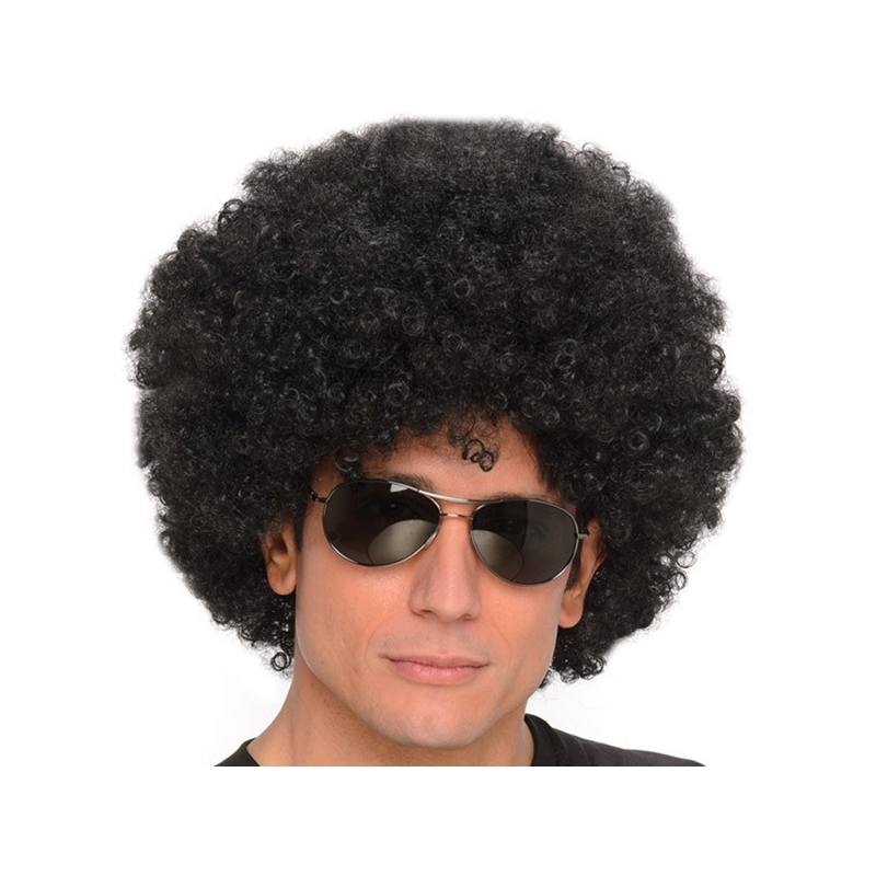 Perruque afro noire années 70