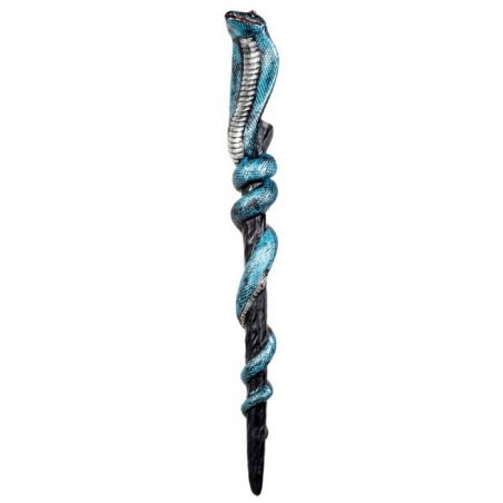 Sceptre serpent bleu 64 cm idéal pour accessoirisez tous vos déguisements égyptiens