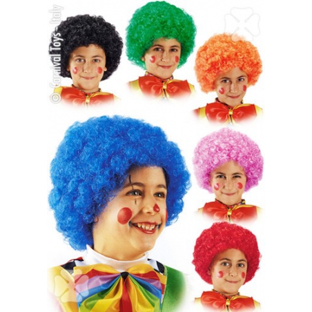 Perruque de clown pour enfant disponible en 6 couleurs pour les filles et les garçons - LA006A