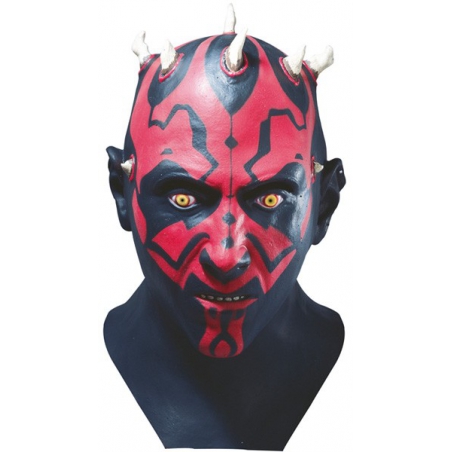 Masque Darth Maul intégral en latex, idéal pour incarner ce célèbre personnage de la saga Star Wars