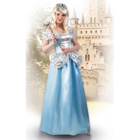 Déguisement de princesse pour femme avec robe et tiare - personnage de dessin animé et de conte de fées Déguisement de princesse pour femme avec robe et tiare - personnage de dessin animé et de conte de fées