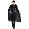 Déguisement de chevalier noir luxe avec haut et cape intégrée,idéale pour incarner un personnage futuriste ou médiéval
