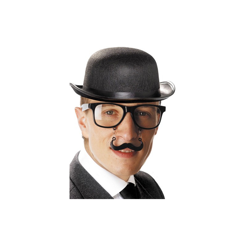 Lunettes noires avec moustache