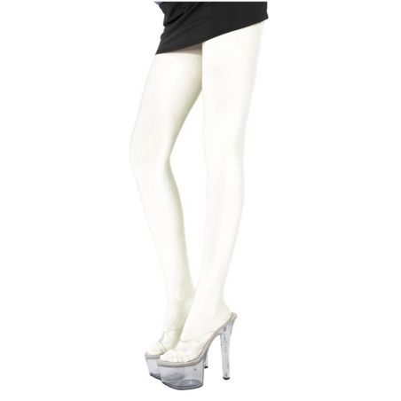Collants blancs opaques adulte