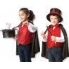 Déguisement magicien pour filles et garçons avec chapeau et baguette magique