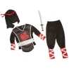 Déguisement de ninja 3 à 6 ans avec haut, pantalon, cagoule et épée de ninja