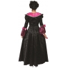 Costume de marquise noire et rose pour femme - carnaval de Venise et halloween