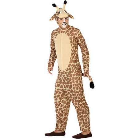 Déguisement de girafe adulte, ce costume animal convient aussi bien aux hommes qu'aux femmes