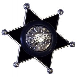Étoile de shérif en PVC