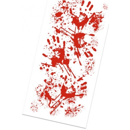 Chemin de table taches de sang halloween