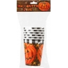 Vaisselle jetable pour halloween, lot de 6 gobelets citrouille Vaisselle jetable pour halloween, lot de 6 gobelets citrouille