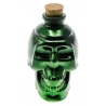 Bouteille tête de mort métallisée halloween