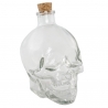 Bouteille tête de mort transparente - décoration de table pour halloween