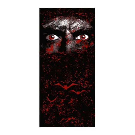 Chemin de table vampire noir et rouge, idéal pour une décoration de table pour halloween