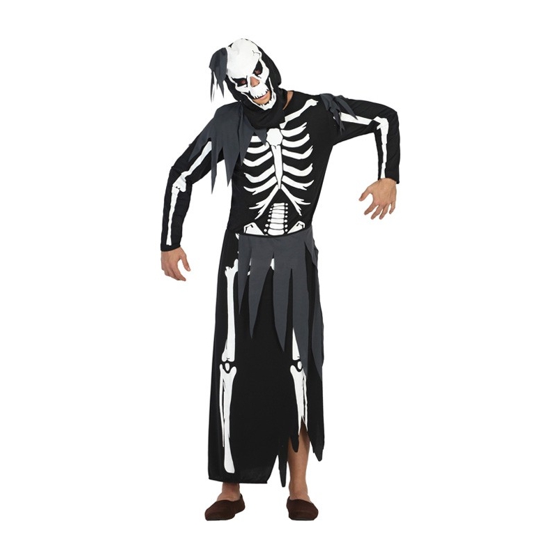 Déguisement de squelette fantôme pour homme, costume halloween - WA503S