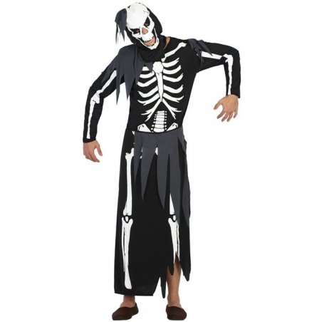 Déguisement de squelette fantôme pour homme, costume halloween - WA503S