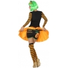 Déguisement de citrouille pour femme avec robe orange, serre-tête et shorty - WA506S Déguisement de citrouille pour femme avec robe orange, serre-tête et shorty - WA506S