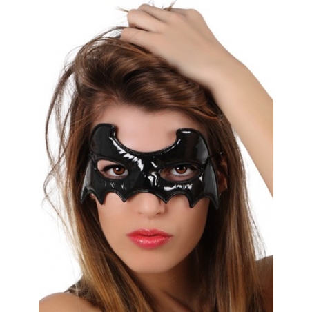 Masque noir chauve souris en vinyl