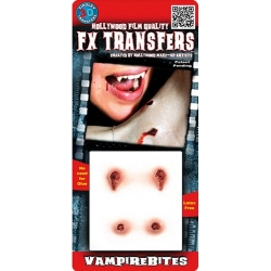 Morsures de vampire transfert 3D - effets spéciaux pour maquillage halloween