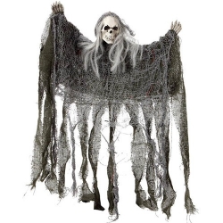 Squelette en guenille à suspendre, décoration Halloween - WA314A