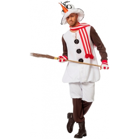 Déguisement de bonhomme de neige pour adulte idéal pour les fêtes de Noël