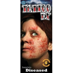 Tatouage éruption cutanée, réalisez un horrible maquillage pour votre soirée d'halloween