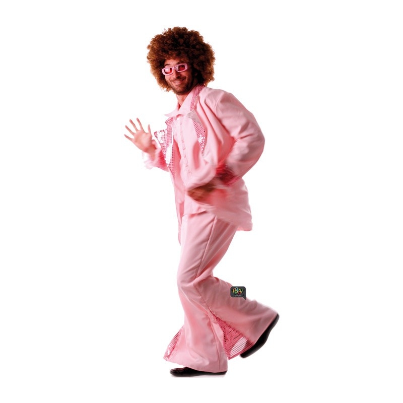 Déguisement disco rose pour homme