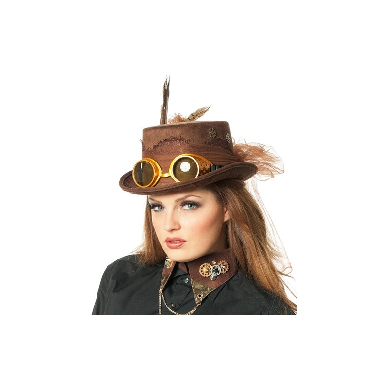 Chapeau retro pour femme, accessoire steampunk