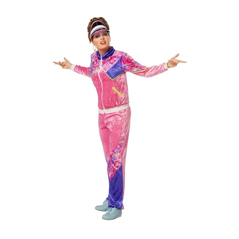 déguisement année 80 pour femme, jogging 80's avec veste et pantalon