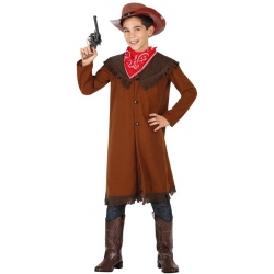 Déguisement de cowboy pour garçon de 3 à 12 ans avec veste et bandana