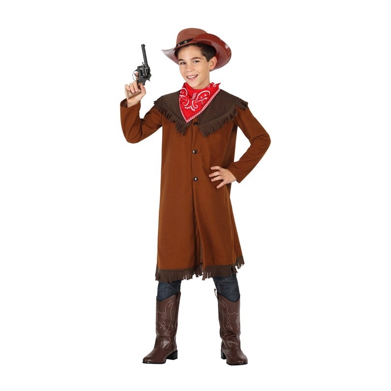Déguisement de cowboy pour garçon de 3 à 12 ans avec veste et bandana
