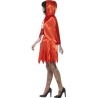 Costume zombie femme chaperon rouge halloween avec robe et cape à capuche Costume zombie femme chaperon rouge halloween avec robe et cape à capuche