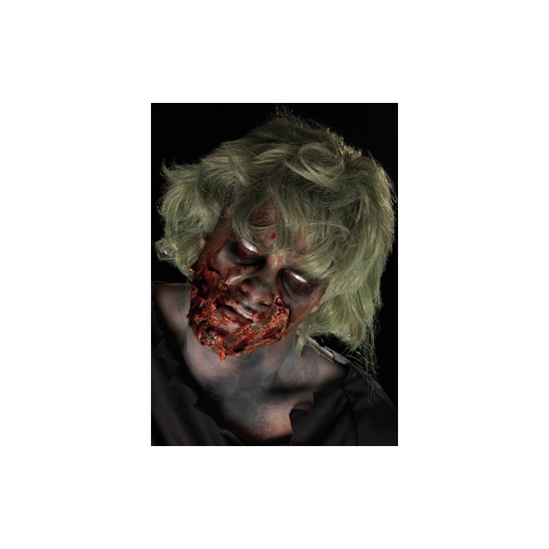 Maquillage zombie pour adulte avec latex, idéal pour vos maquillages d'halloween