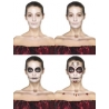 Maquillage squelette facile avec tatouages éphémères - maquillage halloween jour des morts Maquillage squelette facile avec tatouages éphémères - maquillage halloween jour des morts