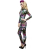 Déguisement halloween jour des morts, combinaison mexicaine pour femme avec bandeau Déguisement halloween jour des morts, combinaison mexicaine pour femme avec bandeau