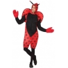 déguisement de coccinelle pour adulte avec combinaison à capuche, gants et ailes - grande taille disponible