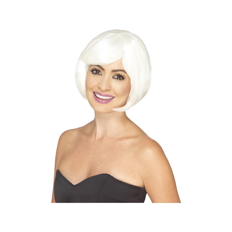 perruque phosphorescente femme, carré court