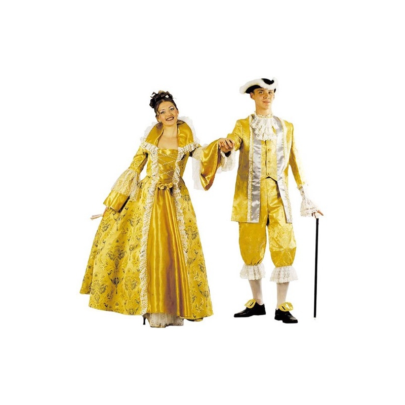 Déguisement marquise jaune adulte
