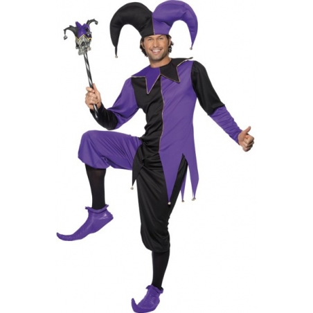 Déguisement de bouffon médiéval pour adulte - costume medieval homme Déguisement de bouffon médiéval pour adulte - costume medieval homme